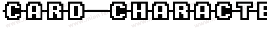 Card Characters字体字体转换